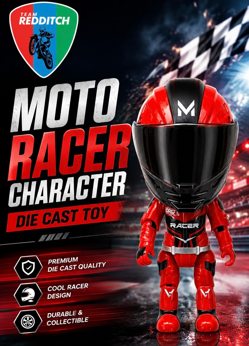 MOTO RACER CHARACTER DIE CAST TOY