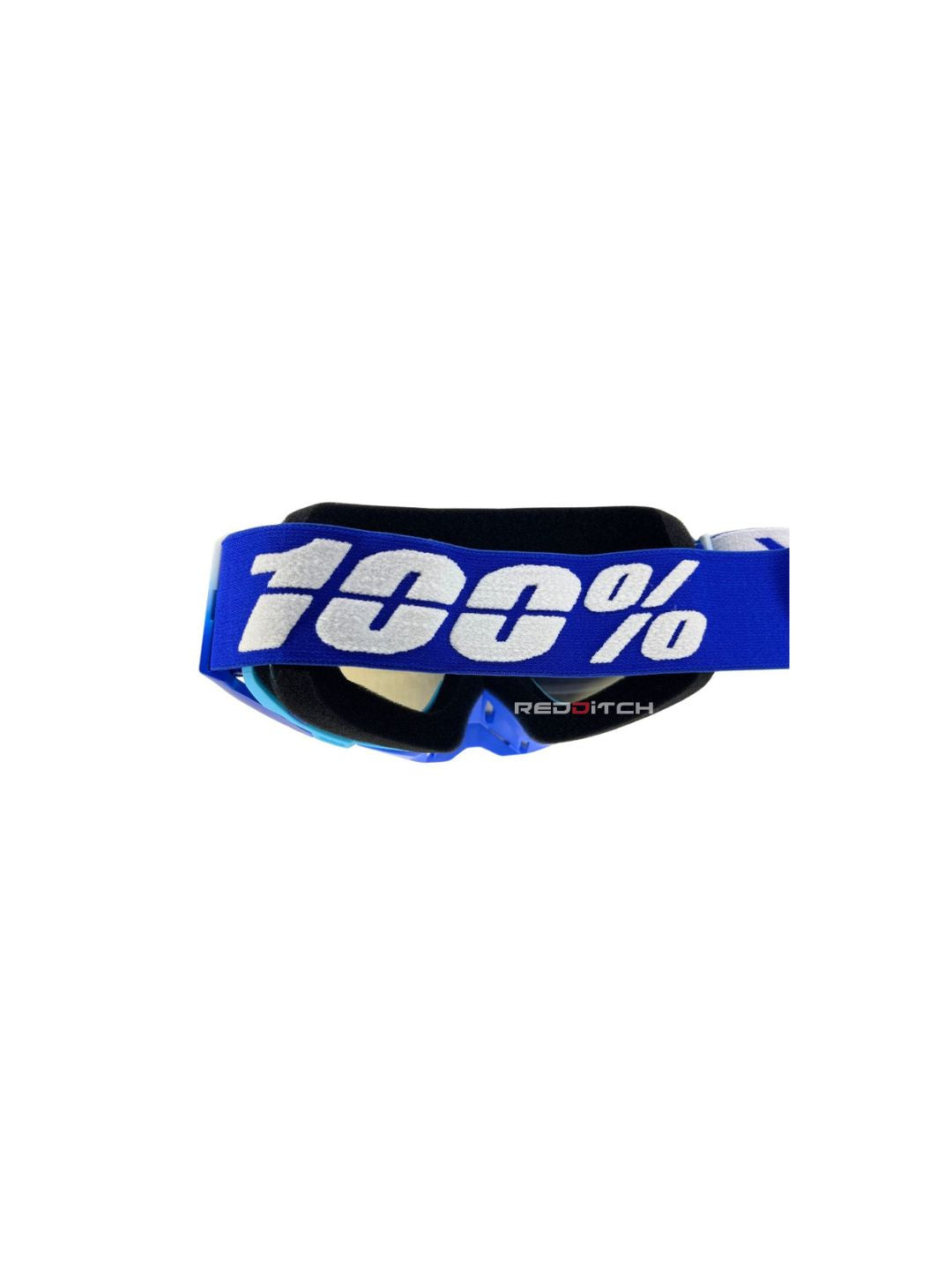 Goggles with nose protection for motocross helmets in blue color, designed to provide clear vision, shield from debris, and offer added safety and style during off-road riding.