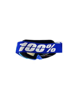 Goggles with nose protection for motocross helmets in blue color, designed to provide clear vision, shield from debris, and offer added safety and style during off-road riding.