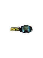 Goggles with nose protection for motocross helmets in yellow/black color, designed to provide clear vision, shield from debris, and offer added safety and style during off-road riding.
