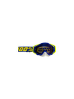 Goggles with nose protection for motocross helmets in yellow/blue color, designed to provide clear vision, shield from debris, and offer added safety and style during off-road riding.