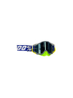 Goggles with nose protection for motocross helmets in green/blue color, designed to provide clear vision, shield from debris, and offer added safety and style during off-road riding.
