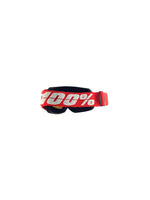 Goggles with nose protection for motocross helmets in red/black color, designed to provide clear vision, shield from debris, and offer added safety and style during off-road riding.