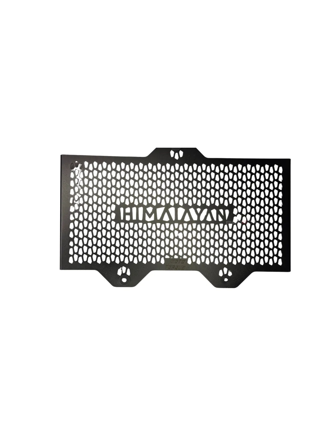 Black metal radiator guard with 'HIMALAYAN' branding on a white background