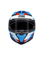 STUDDS HELIOS D2 CIRCUIT BLUE N2 RED