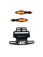 46 Tail Tidy + Duke Indicator Combo, a sleek and functional motorcycle accessory set, featuring a compact tail tidy for a clean rear look and Duke-style indicators for enhanced visibility and style.