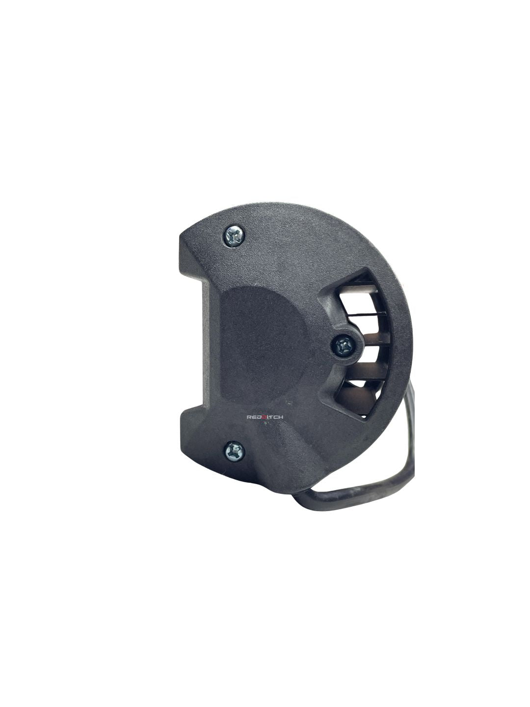 6 LED White Plain Fog Light by HJG, designed for motorcycles, offering bright white illumination for improved visibility and safety in foggy or low-light conditions.