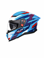 STUDDS HELIOS D2 CIRCUIT BLUE N2 RED