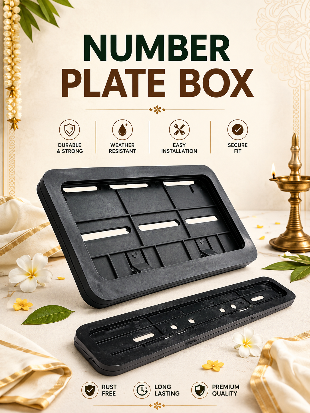 NUMBER PLATE BOX