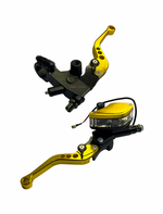 RAYANA HYDRAULIC BREAK AND CLUTCH LEVER SET ( ADJUSTABLE BRAKE AND CLUTCH LEVERS )