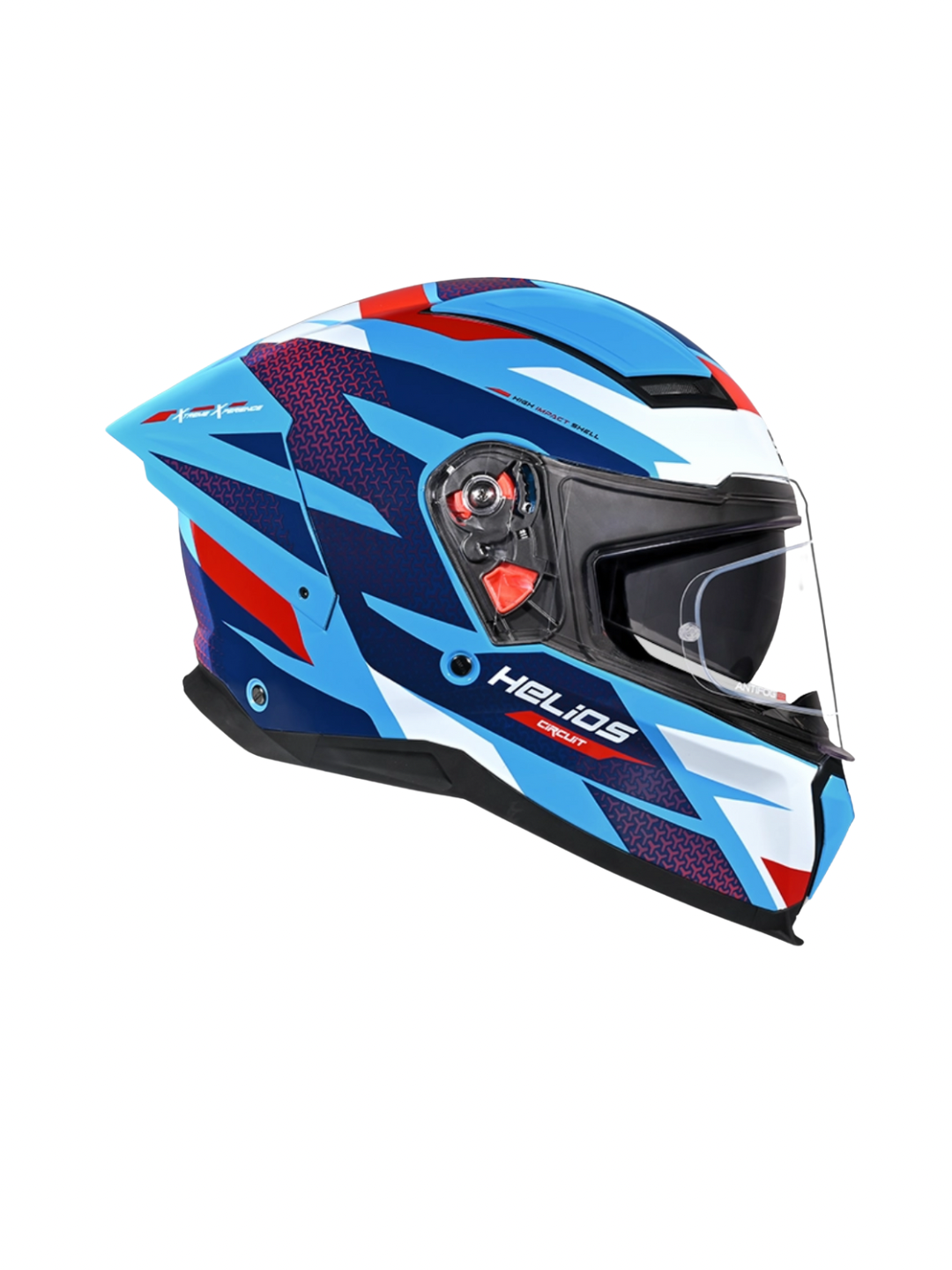 STUDDS HELIOS D2 CIRCUIT BLUE N2 RED