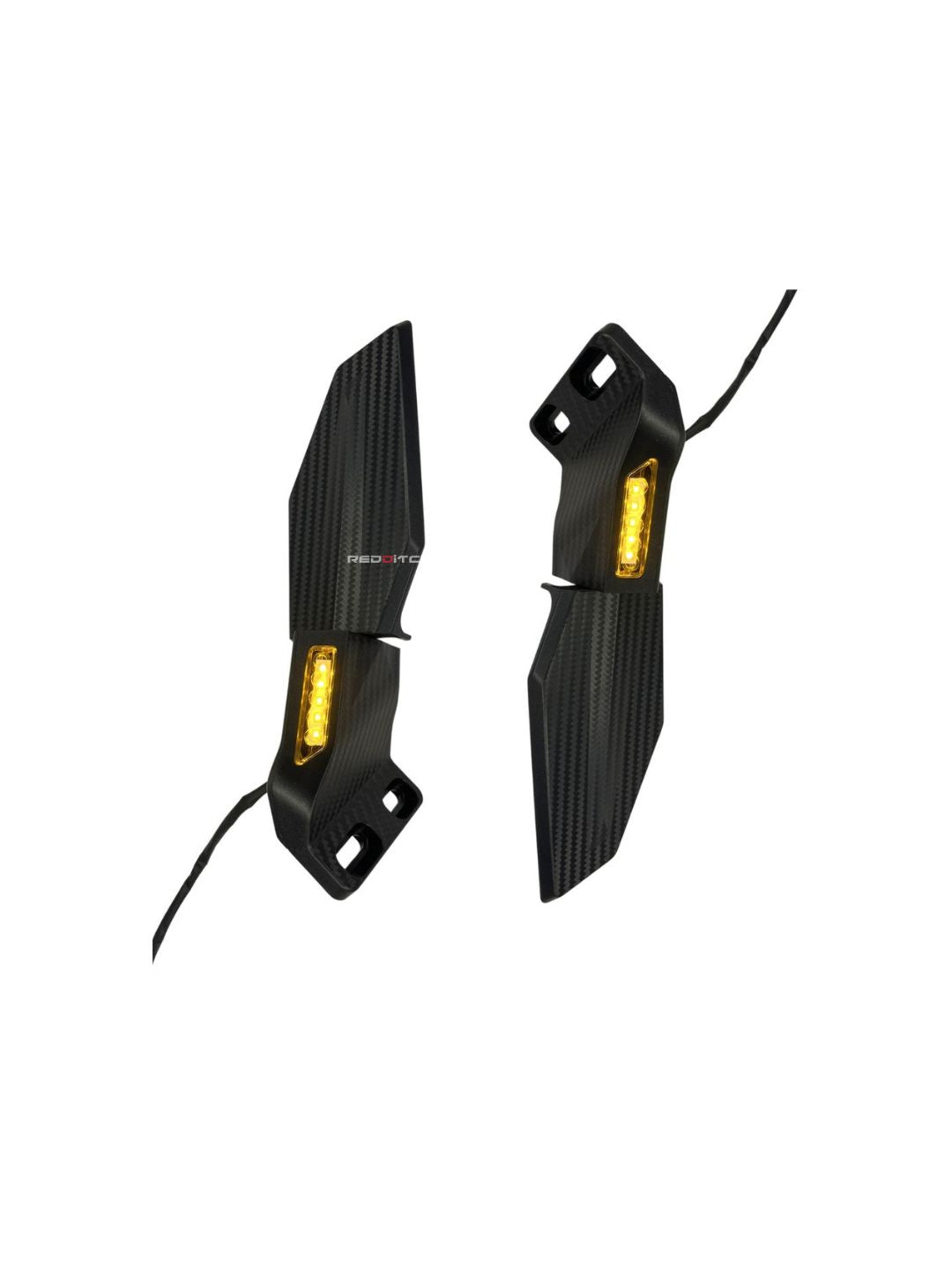 Stealth Mirror, a sleek and compact motorcycle mirror designed for a modern, minimalist look. It provides excellent visibility while enhancing the bike's aesthetics with a stylish, low-profile design