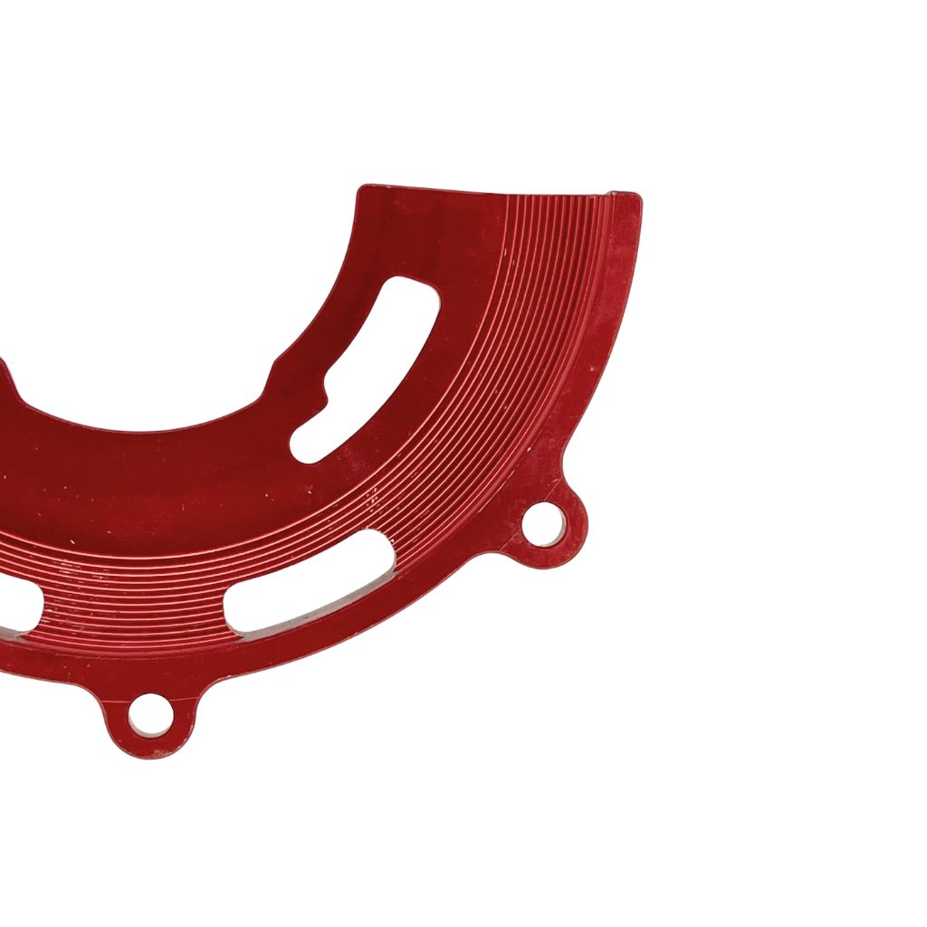 R15 V3 Engine Guard in red color, offering robust protection for the engine and lower body while adding a stylish touch to your motorcycle.