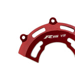 R15 V3 Engine Guard in red color, offering robust protection for the engine and lower body while adding a stylish touch to your motorcycle.