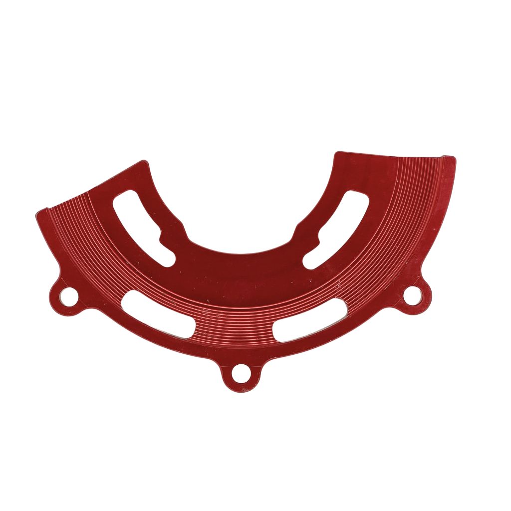 R15 V3 Engine Guard in red color, offering robust protection for the engine and lower body while adding a stylish touch to your motorcycle.
