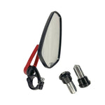 ADJUSTABLE GT MIRROR TRIANGLE BLACK with CNC COLOURED CLAMP