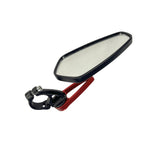 ADJUSTABLE GT MIRROR TRIANGLE BLACK with CNC COLOURED CLAMP