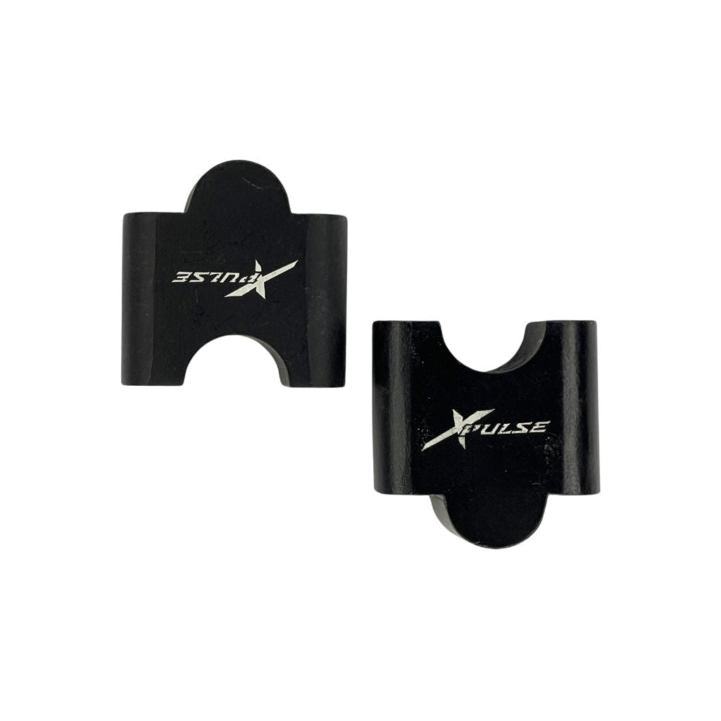 The XPulse 200 Handle Riser(Black) raises the handlebars for improved riding posture and comfort, offering better control during off-road and long-distance rides.