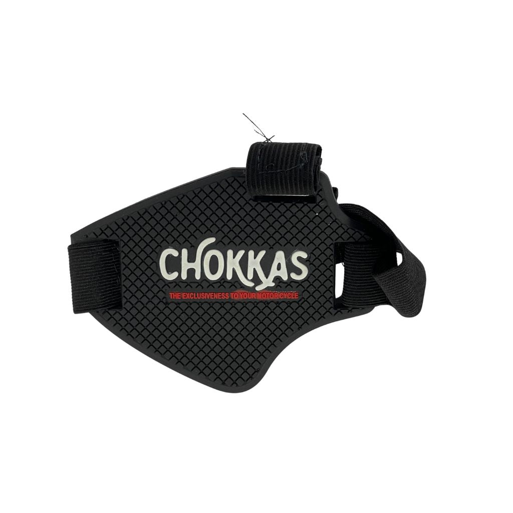 A shoe guard is a protective accessory designed to shield your footwear from wear and tear caused by gear shifting while riding motorcycles. Made from durable materials, it ensures comfort and style, preventing scuffs and stains on your shoes. Ideal for daily riders and enthusiasts.