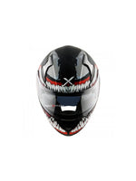 Axor Apex Venom Marvel Edition motorcycle helmet featuring a bold Venom design with premium safety features, aerodynamic structure, and superior comfort for every ride.