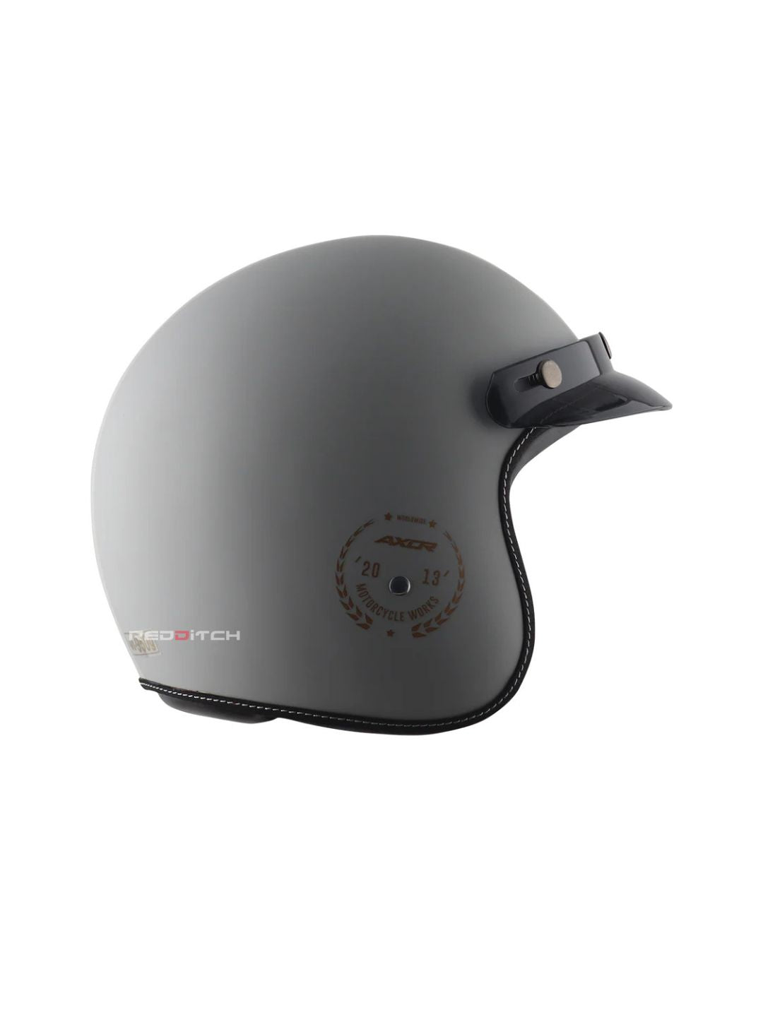 AXOR Retro Jet Open Face Helmet, a stylish and classic open-face helmet offering great comfort and protection, designed with a retro look for urban riders, featuring a lightweight build and excellent ventilation.