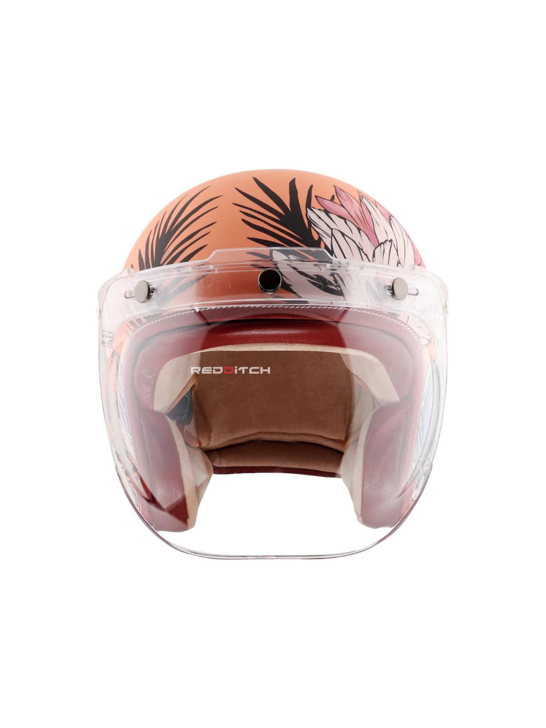 AXOR Retro Jet Open Face Helmet, a stylish and classic open-face helmet offering great comfort and protection, designed with a retro look for urban riders, featuring a lightweight build and excellent ventilation.