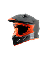 xor X-Cross Single Color Motocross Helmet without Visor, designed for off-road enthusiasts, offering a lightweight, durable shell with advanced safety features and a bold, minimalistic style