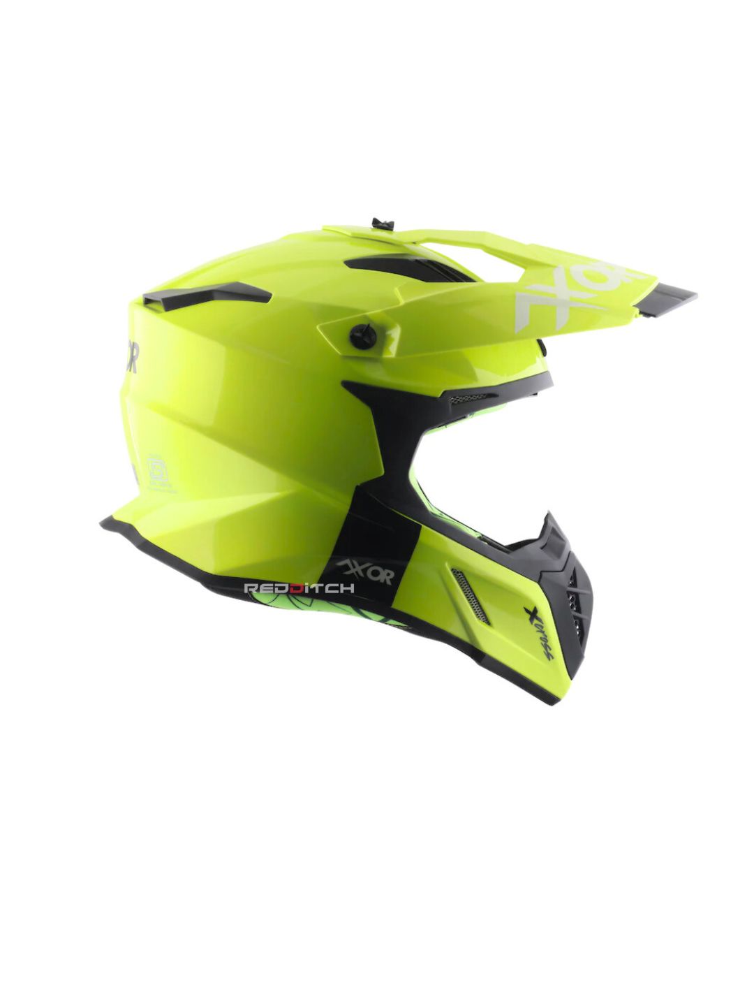 xor X-Cross Single Color Motocross Helmet without Visor, designed for off-road enthusiasts, offering a lightweight, durable shell with advanced safety features and a bold, minimalistic style