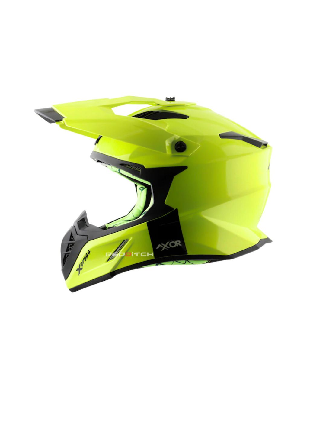 xor X-Cross Single Color Motocross Helmet without Visor, designed for off-road enthusiasts, offering a lightweight, durable shell with advanced safety features and a bold, minimalistic style