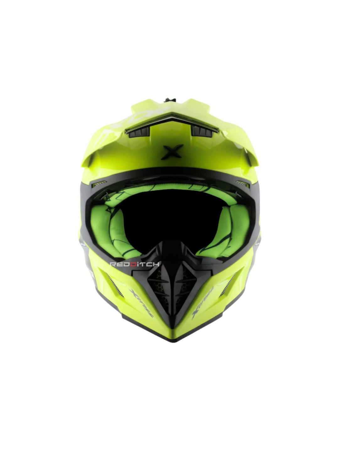 xor X-Cross Single Color Motocross Helmet without Visor, designed for off-road enthusiasts, offering a lightweight, durable shell with advanced safety features and a bold, minimalistic style