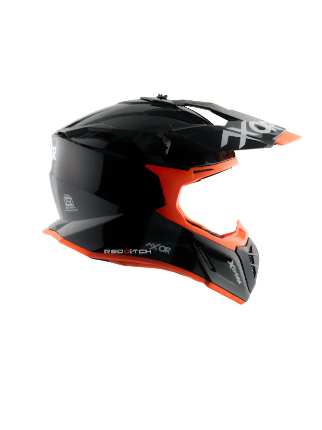 xor X-Cross Single Color Motocross Helmet without Visor, designed for off-road enthusiasts, offering a lightweight, durable shell with advanced safety features and a bold, minimalistic style