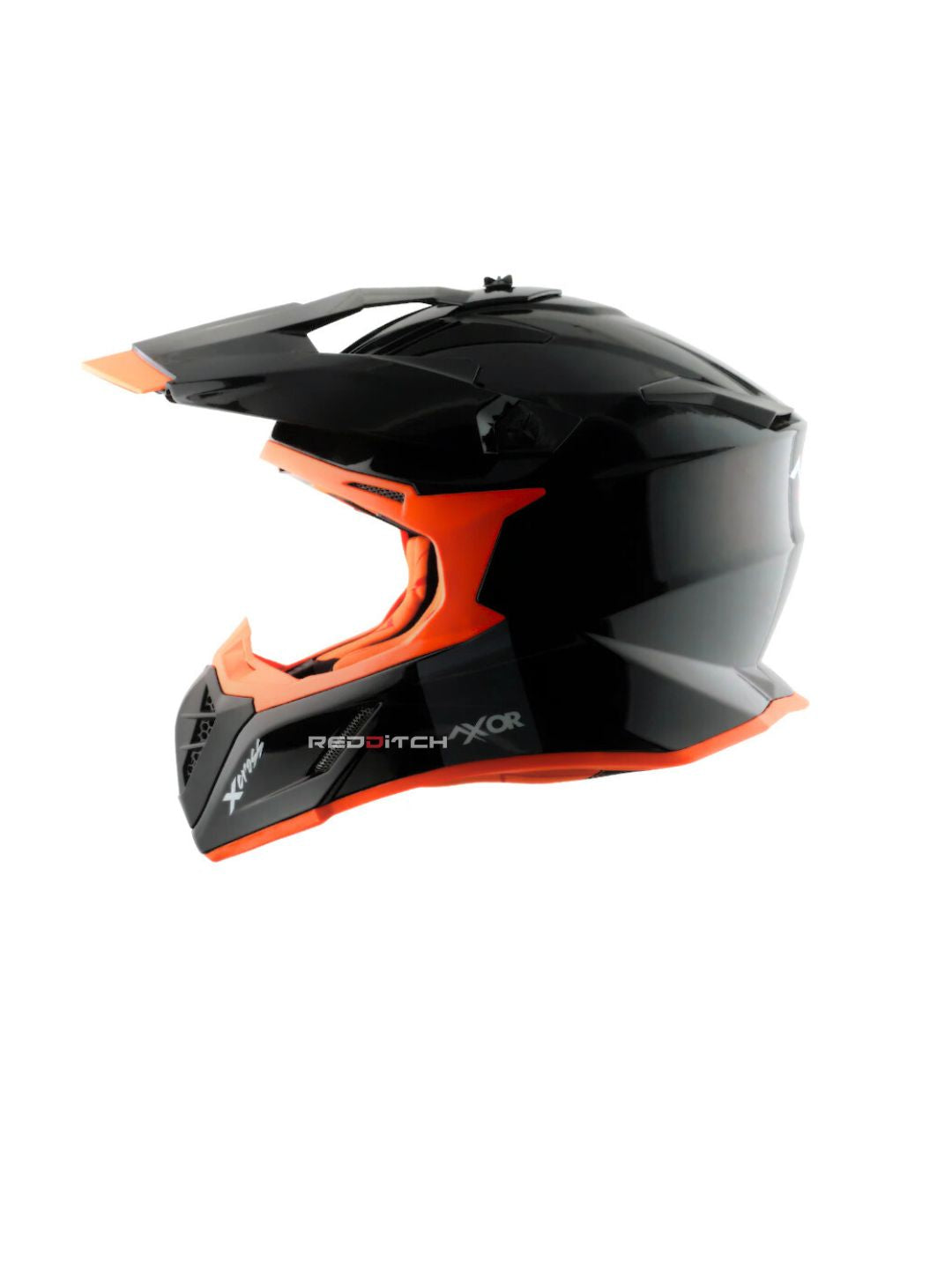 xor X-Cross Single Color Motocross Helmet without Visor, designed for off-road enthusiasts, offering a lightweight, durable shell with advanced safety features and a bold, minimalistic style