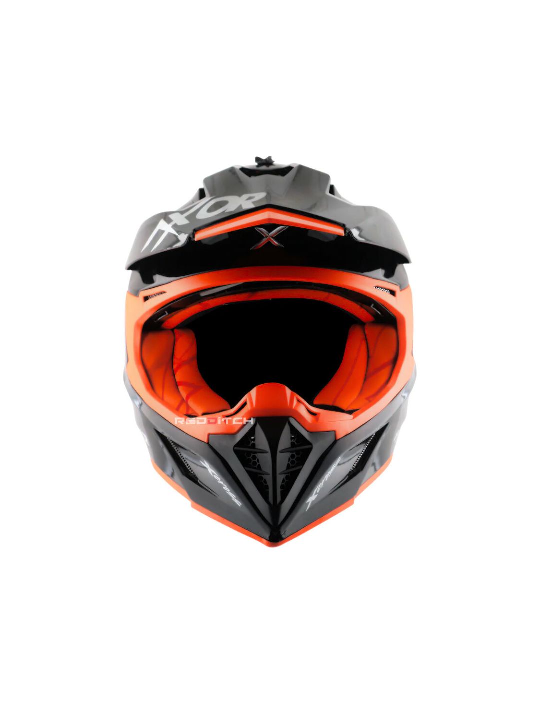 xor X-Cross Single Color Motocross Helmet without Visor, designed for off-road enthusiasts, offering a lightweight, durable shell with advanced safety features and a bold, minimalistic style
