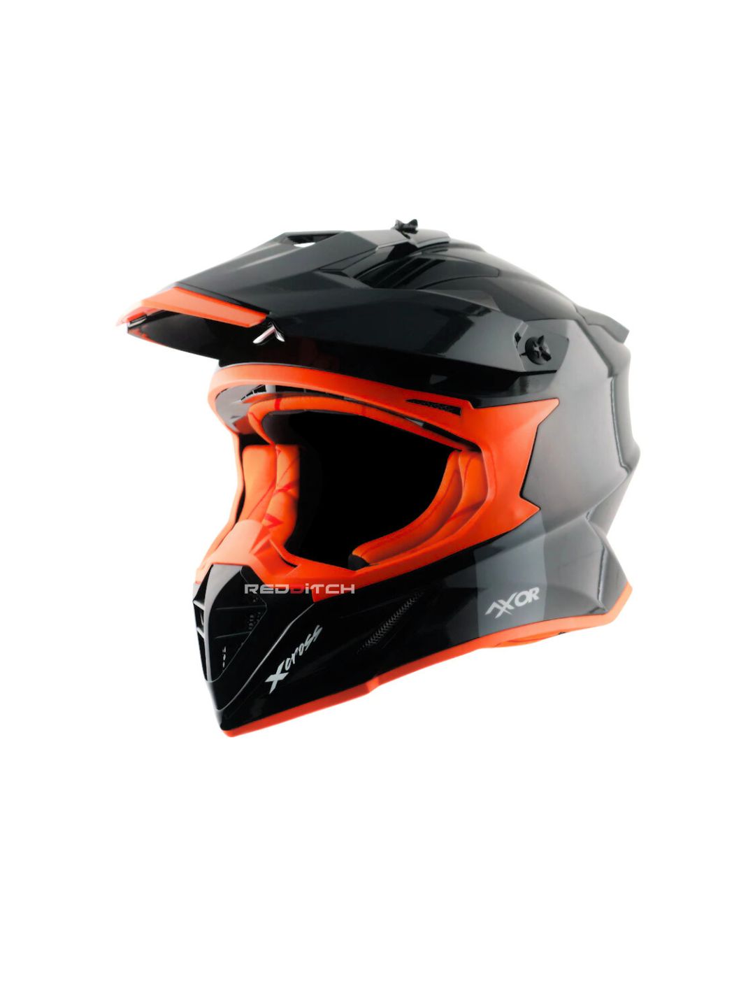xor X-Cross Single Color Motocross Helmet without Visor, designed for off-road enthusiasts, offering a lightweight, durable shell with advanced safety features and a bold, minimalistic style