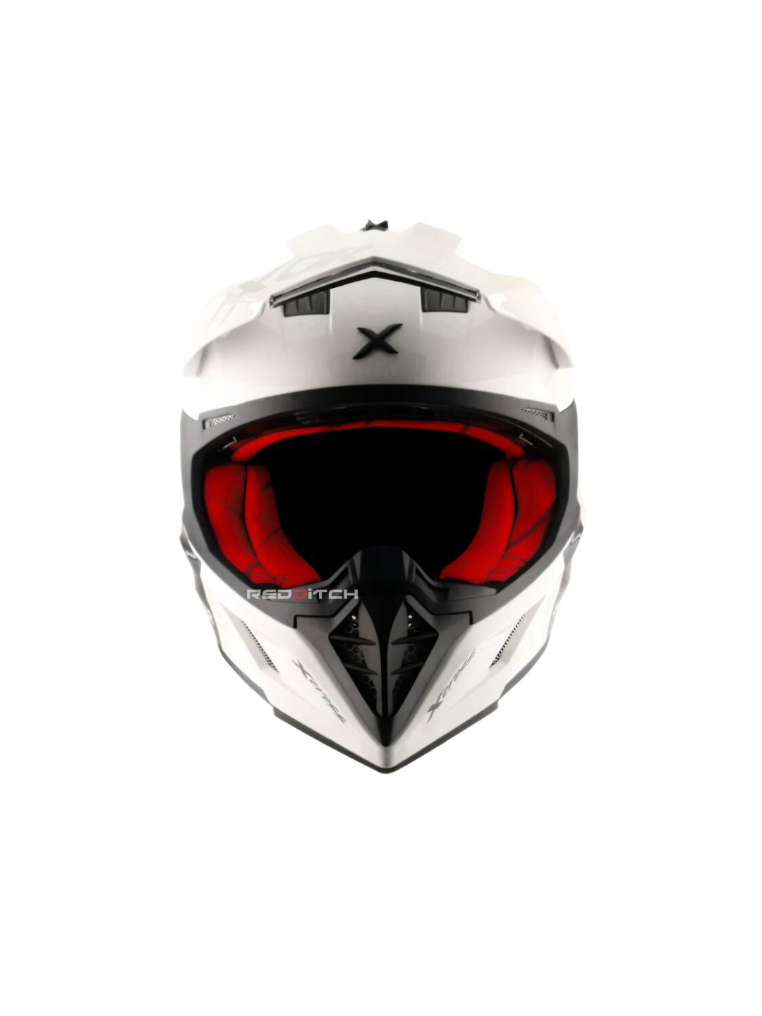 xor X-Cross Single Color Motocross Helmet without Visor, designed for off-road enthusiasts, offering a lightweight, durable shell with advanced safety features and a bold, minimalistic style