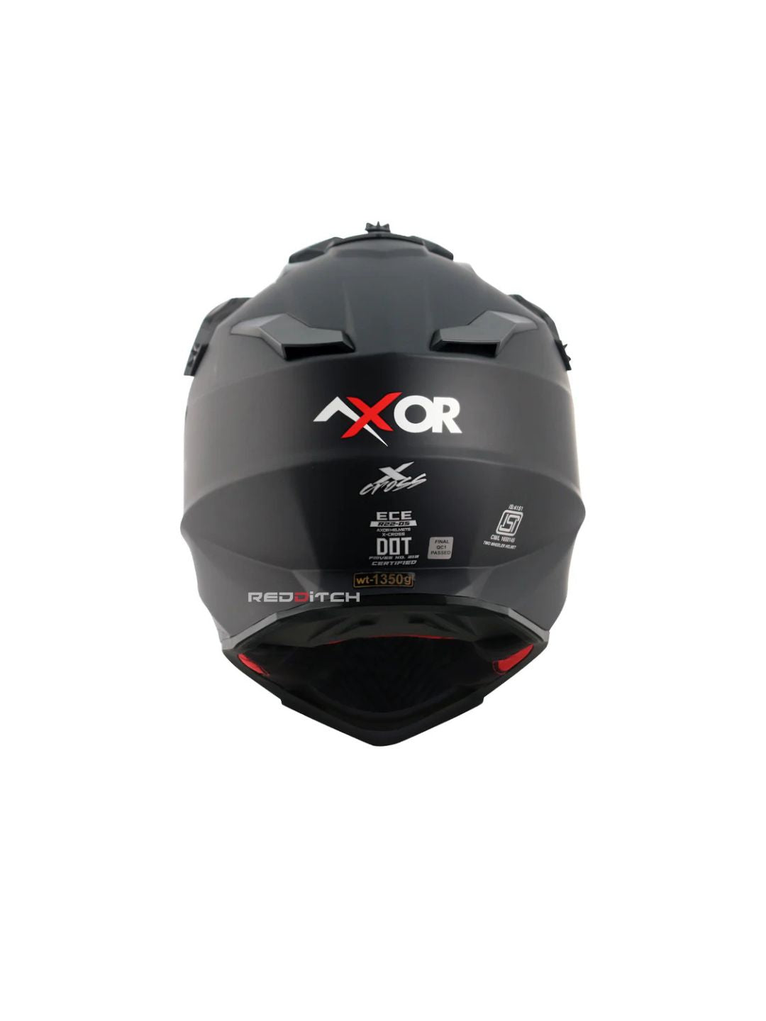 xor X-Cross Single Color Motocross Helmet without Visor, designed for off-road enthusiasts, offering a lightweight, durable shell with advanced safety features and a bold, minimalistic style