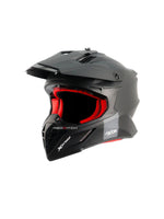 xor X-Cross Single Color Motocross Helmet without Visor, designed for off-road enthusiasts, offering a lightweight, durable shell with advanced safety features and a bold, minimalistic style