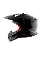 xor X-Cross Single Color Motocross Helmet without Visor, designed for off-road enthusiasts, offering a lightweight, durable shell with advanced safety features and a bold, minimalistic style