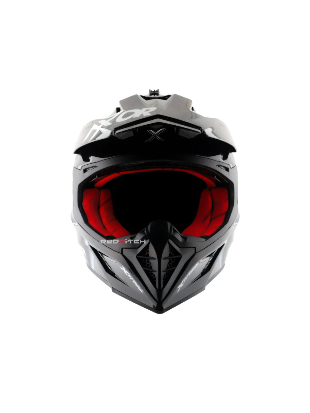 xor X-Cross Single Color Motocross Helmet without Visor, designed for off-road enthusiasts, offering a lightweight, durable shell with advanced safety features and a bold, minimalistic style