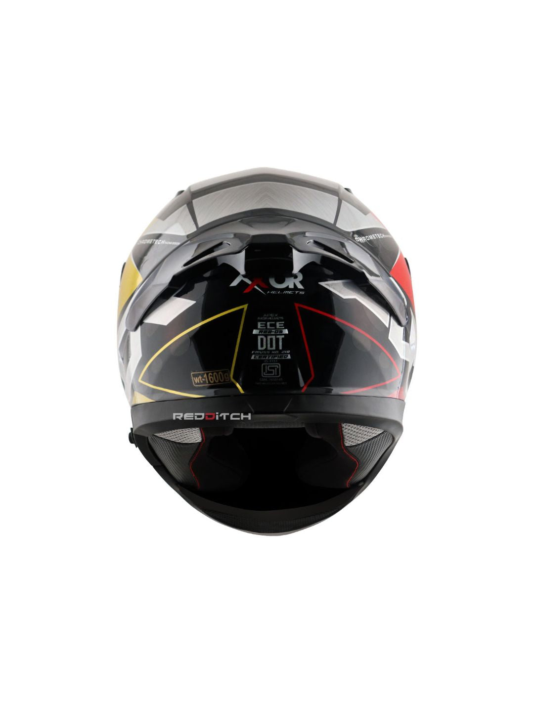 Axor Apex Chrometech Motorcycle Helmet with a striking chrome finish, advanced safety features, and aerodynamic design for enhanced protection and style