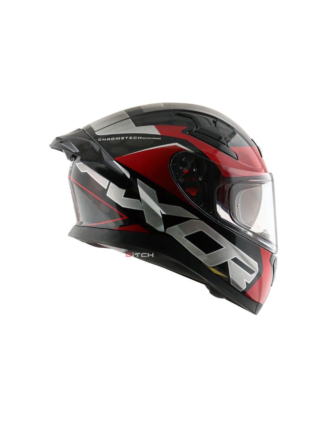 Axor Apex Chrometech Motorcycle Helmet with a striking chrome finish, advanced safety features, and aerodynamic design for enhanced protection and style