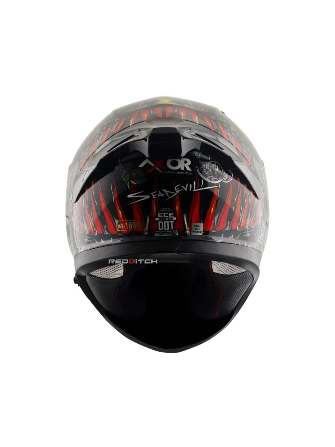 Axor Apex SeaDevil, a high-performance motorcycle helmet featuring a bold, ocean-inspired design, advanced safety features, and excellent ventilation, providing superior protection and style for riders.