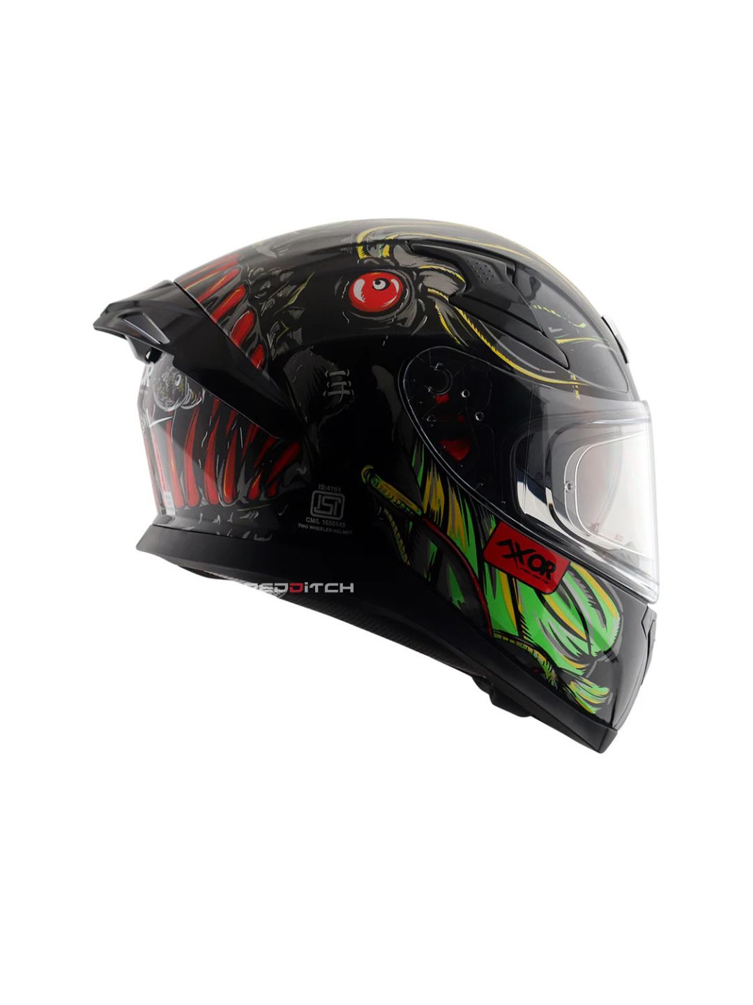 Axor Apex SeaDevil, a high-performance motorcycle helmet featuring a bold, ocean-inspired design, advanced safety features, and excellent ventilation, providing superior protection and style for riders.