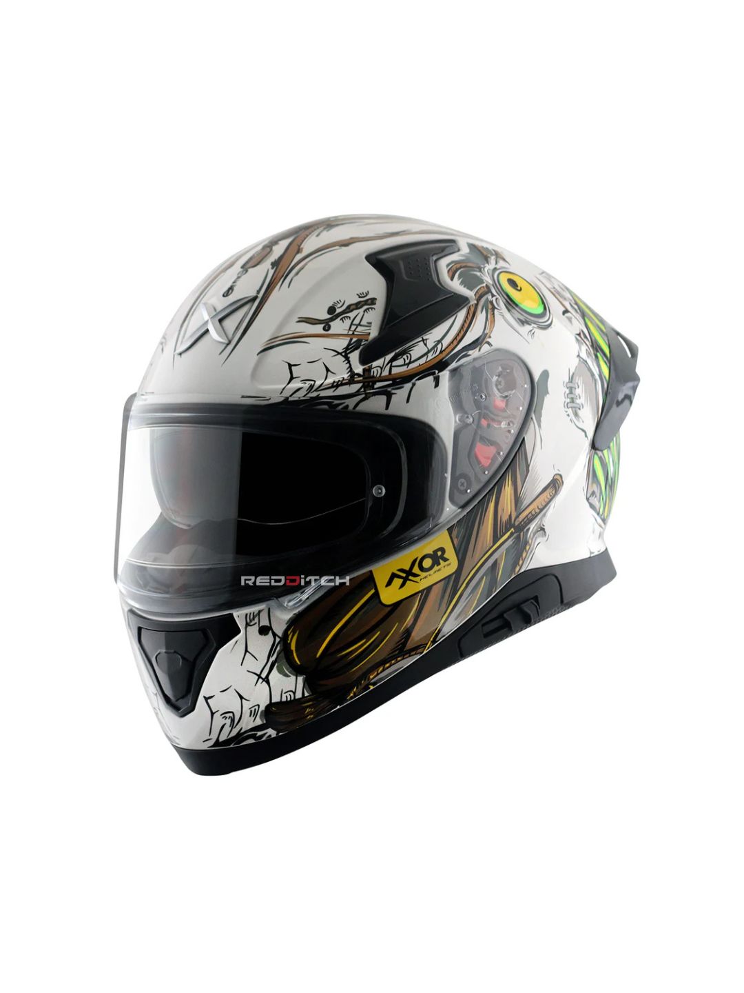 Axor Apex SeaDevil, a high-performance motorcycle helmet featuring a bold, ocean-inspired design, advanced safety features, and excellent ventilation, providing superior protection and style for riders.