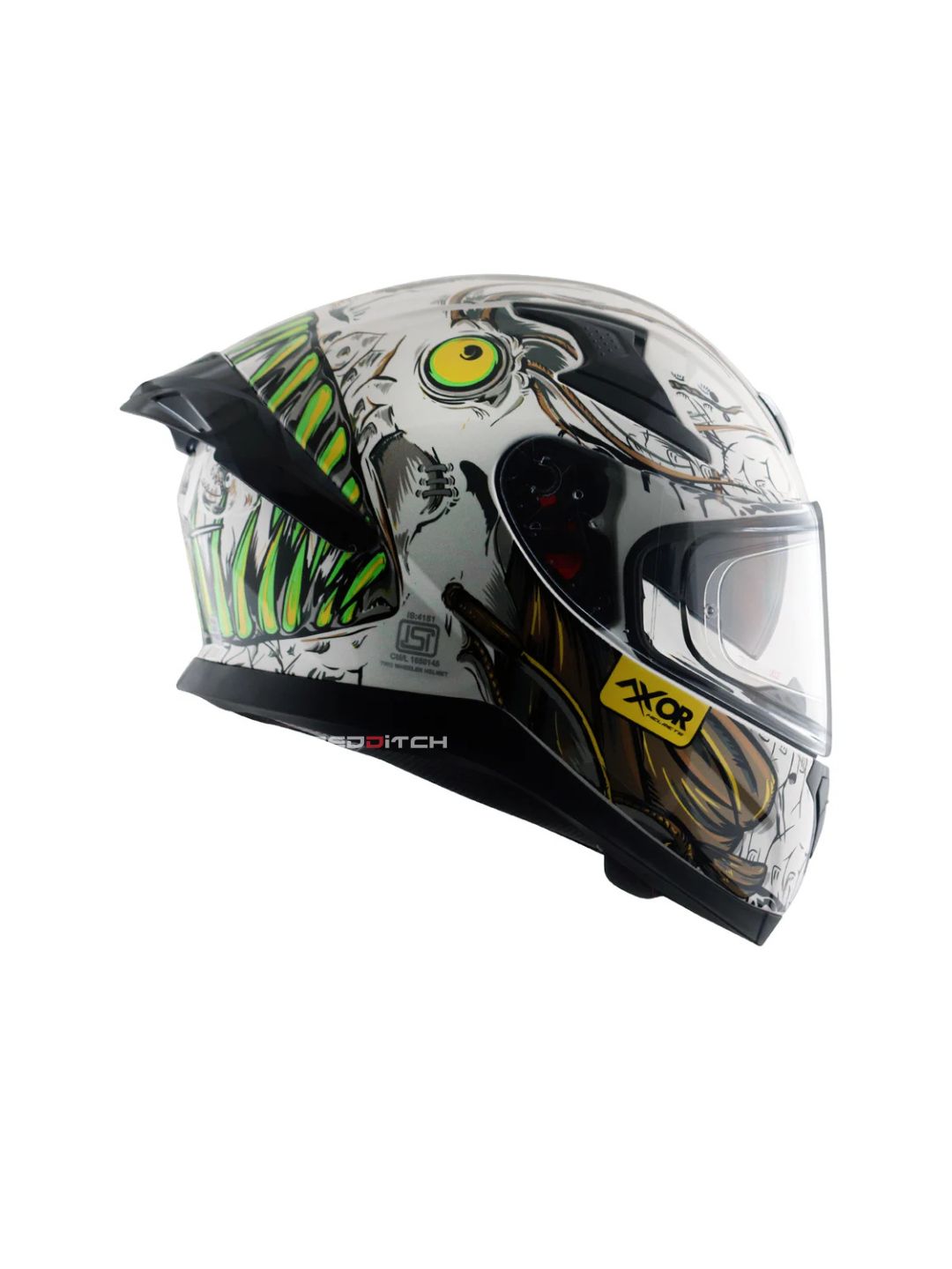 Axor Apex SeaDevil, a high-performance motorcycle helmet featuring a bold, ocean-inspired design, advanced safety features, and excellent ventilation, providing superior protection and style for riders.