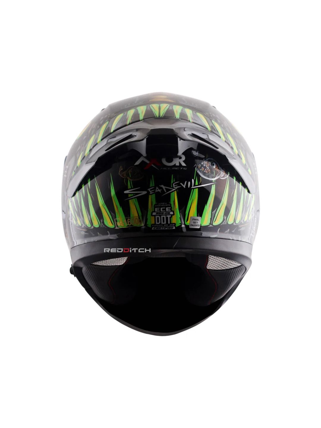 Axor Apex SeaDevil, a high-performance motorcycle helmet featuring a bold, ocean-inspired design, advanced safety features, and excellent ventilation, providing superior protection and style for riders.