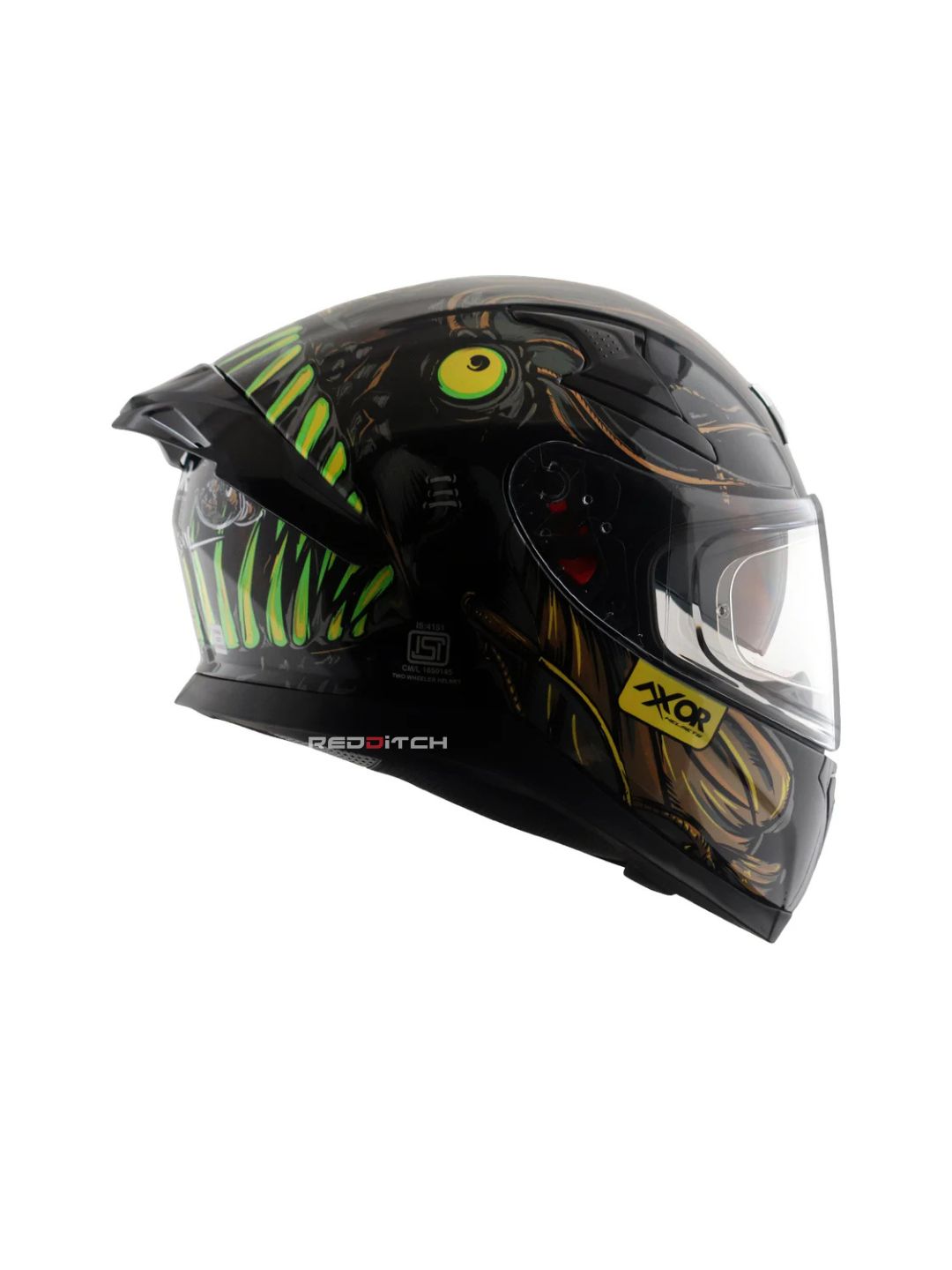 Axor Apex SeaDevil, a high-performance motorcycle helmet featuring a bold, ocean-inspired design, advanced safety features, and excellent ventilation, providing superior protection and style for riders.
