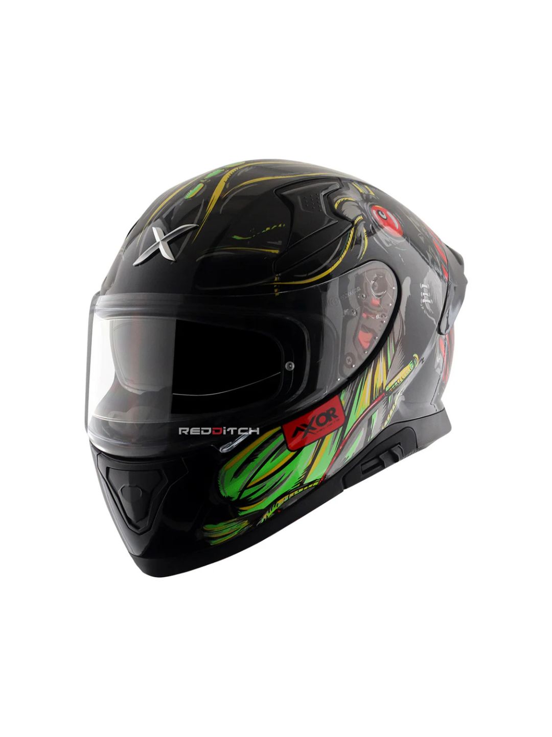 Axor Apex SeaDevil, a high-performance motorcycle helmet featuring a bold, ocean-inspired design, advanced safety features, and excellent ventilation, providing superior protection and style for riders.