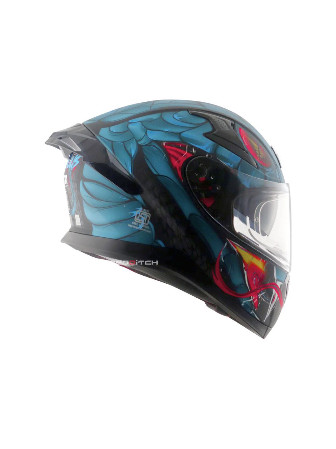 Axor Apex Venomous, a premium motorcycle helmet with a striking venom-inspired design, advanced safety features, and an aerodynamic build for optimal protection and style