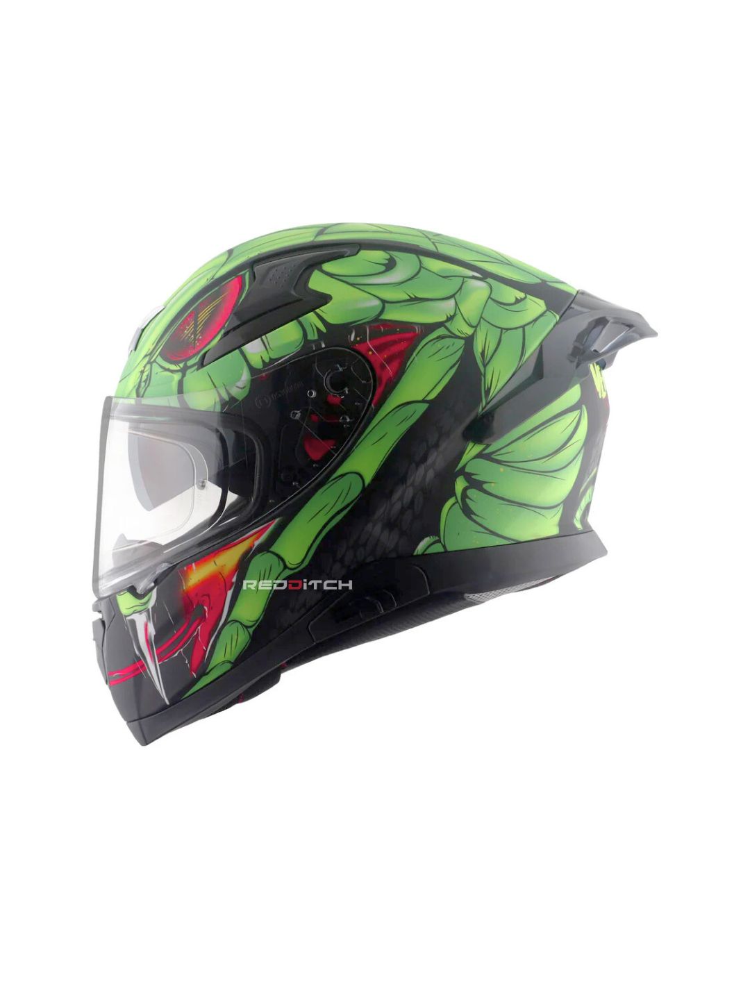 Axor Apex Venomous, a premium motorcycle helmet with a striking venom-inspired design, advanced safety features, and an aerodynamic build for optimal protection and style